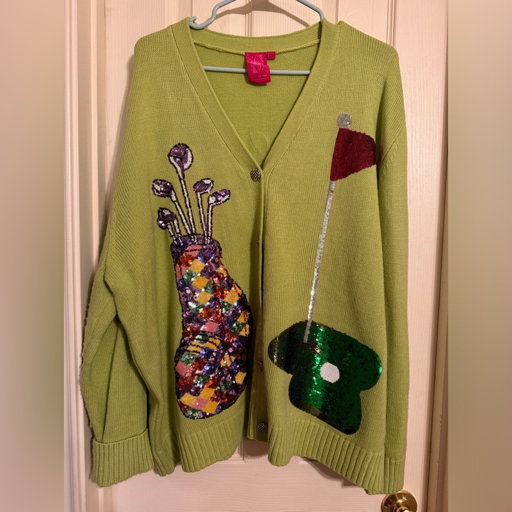 QOS Queen Of The Green Cardigann